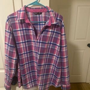 Lee Pink and Purple Plaid Shirt